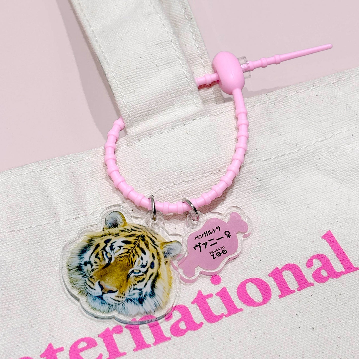 【フリーカット】カラーループ 楕円型 アクリル2個付 50mm