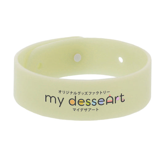 PVC製リストバンド オートグラフバンド 蓄光 XLサイズ