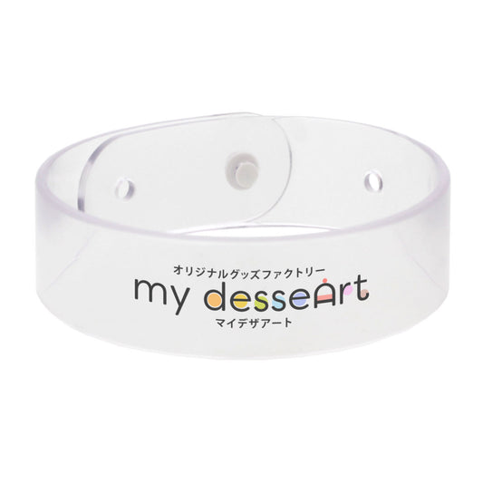 PVC製リストバンド オートグラフバンド クリア XLサイズ