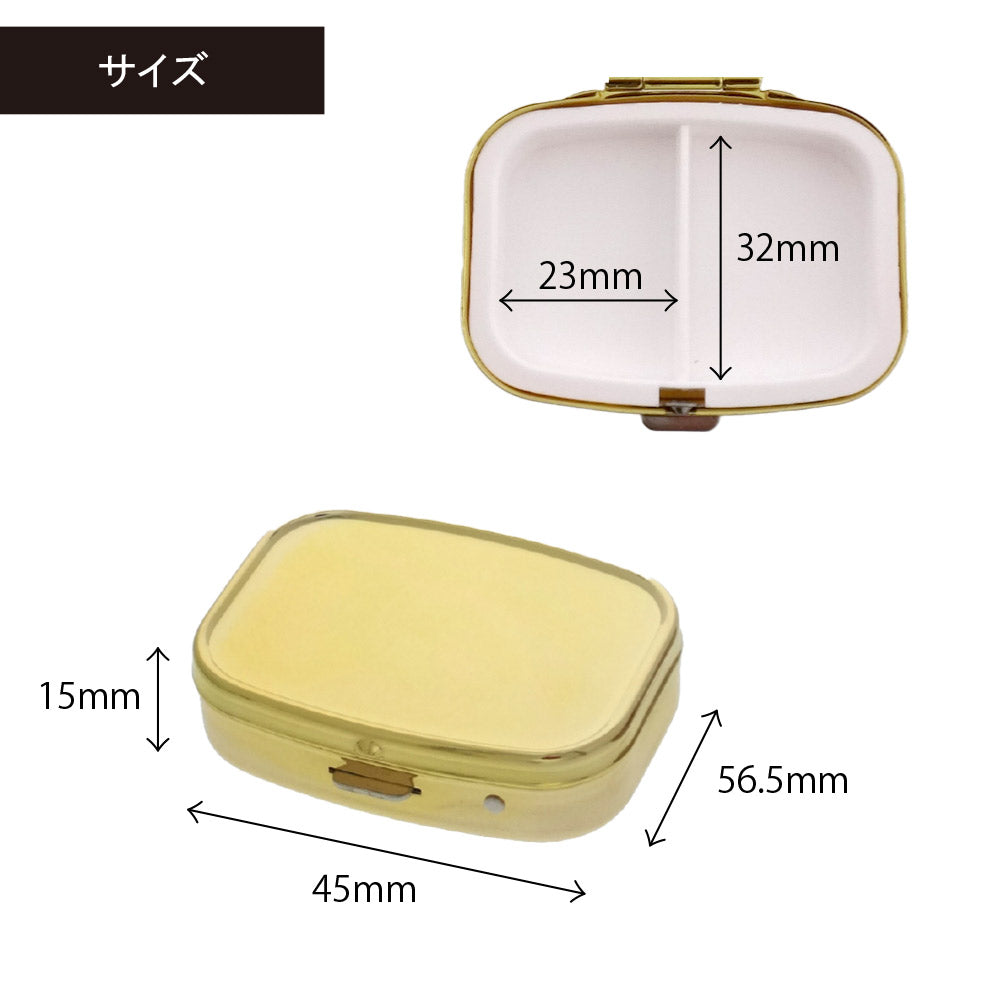 アイラッシュケース ミラー付き ゴールド B325-2