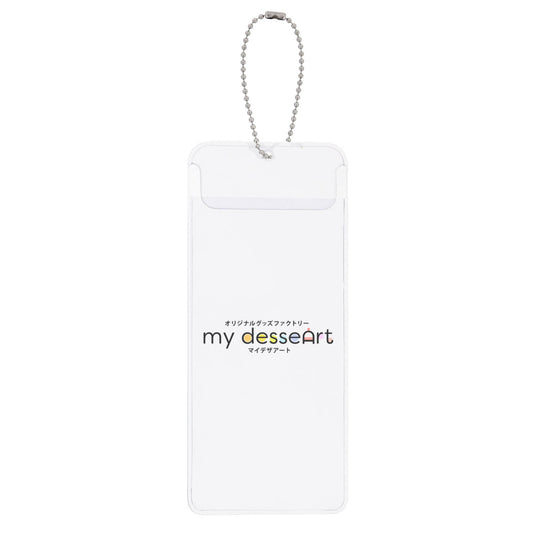 PVC製 フォトカードホルダー ロングタイプ クリア 片面プリント