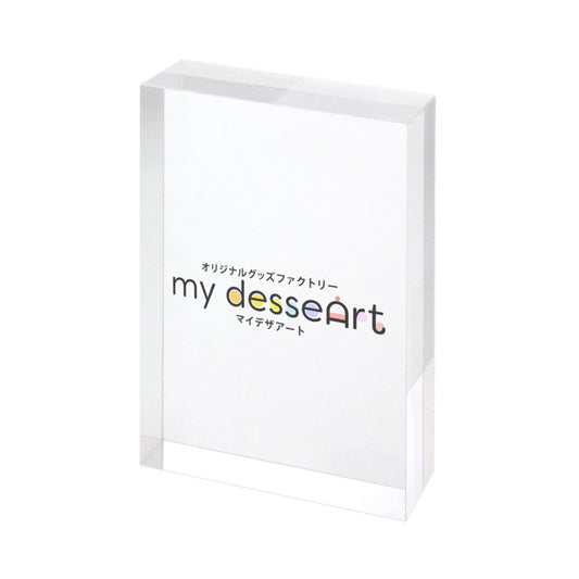 アクリルフォトキューブ 長方形 70×103×20mm クリア