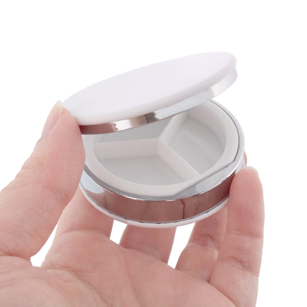 合皮コンパクトピルケース マカロン 丸型φ62mm 両面プリント