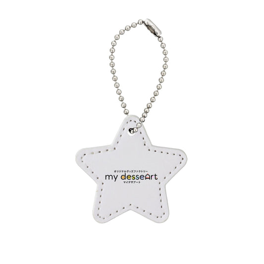 合皮レザー ミラープレートチャーム 星型