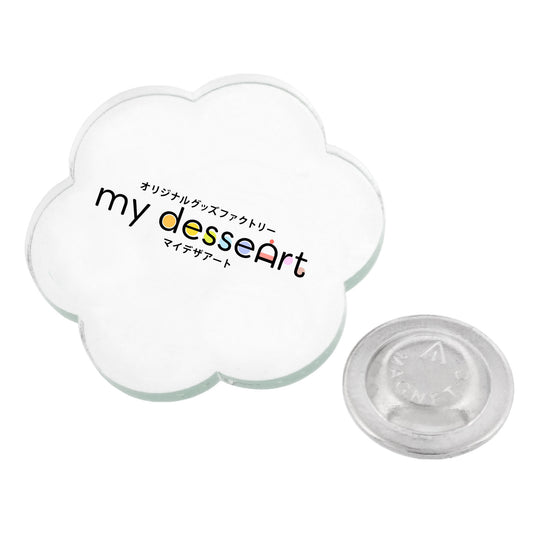 【フリーカット】アクリルマグネットバッジ 30mm