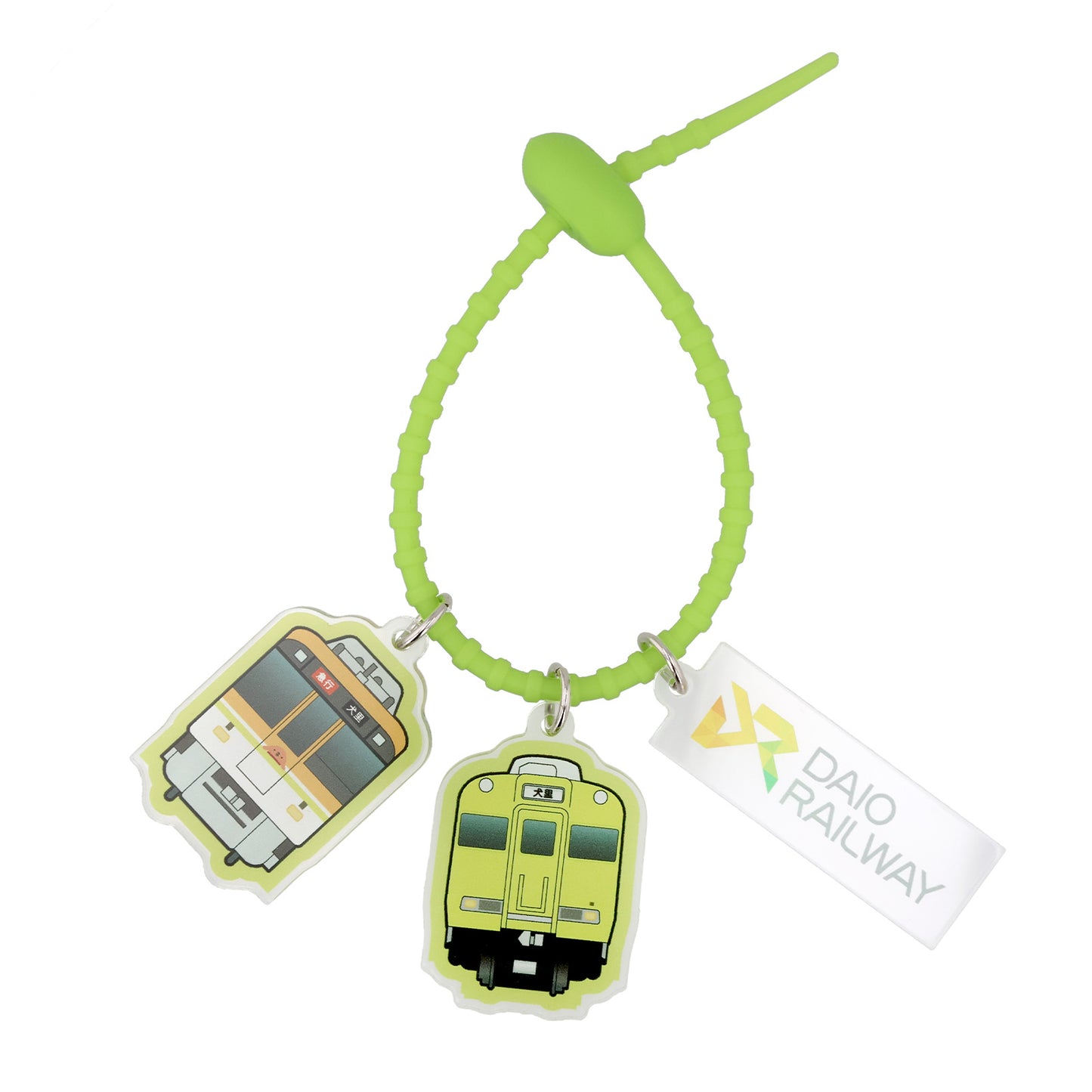 【フリーカット】カラーループ 楕円型 アクリル2個付 50mm