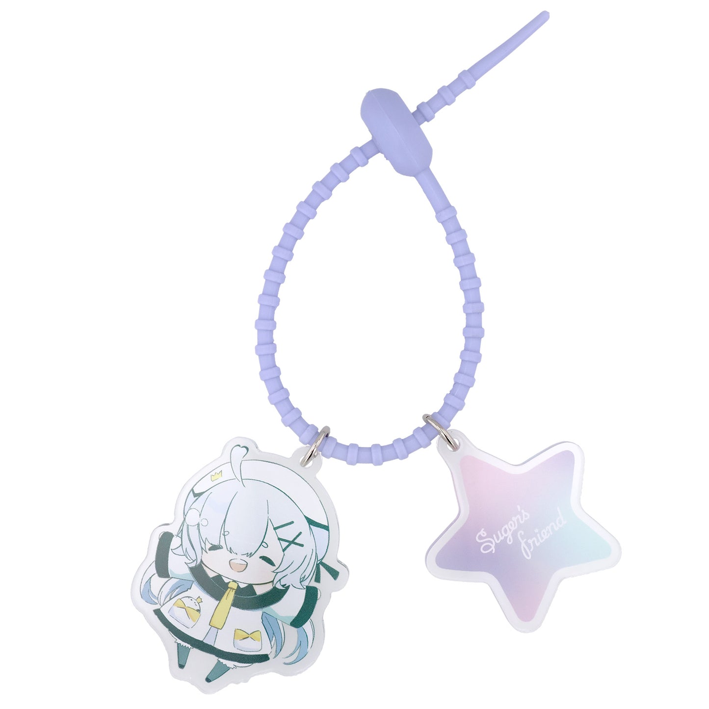 【フリーカット】カラーループ 楕円型 アクリル2個付 50mm