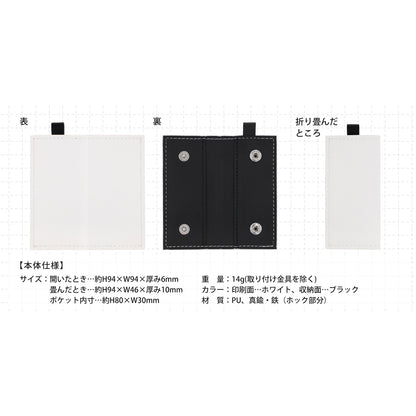 合皮レザースマートウォレット コンパクト財布 PU製 二つ折り カード収納 ミニマリスト向け