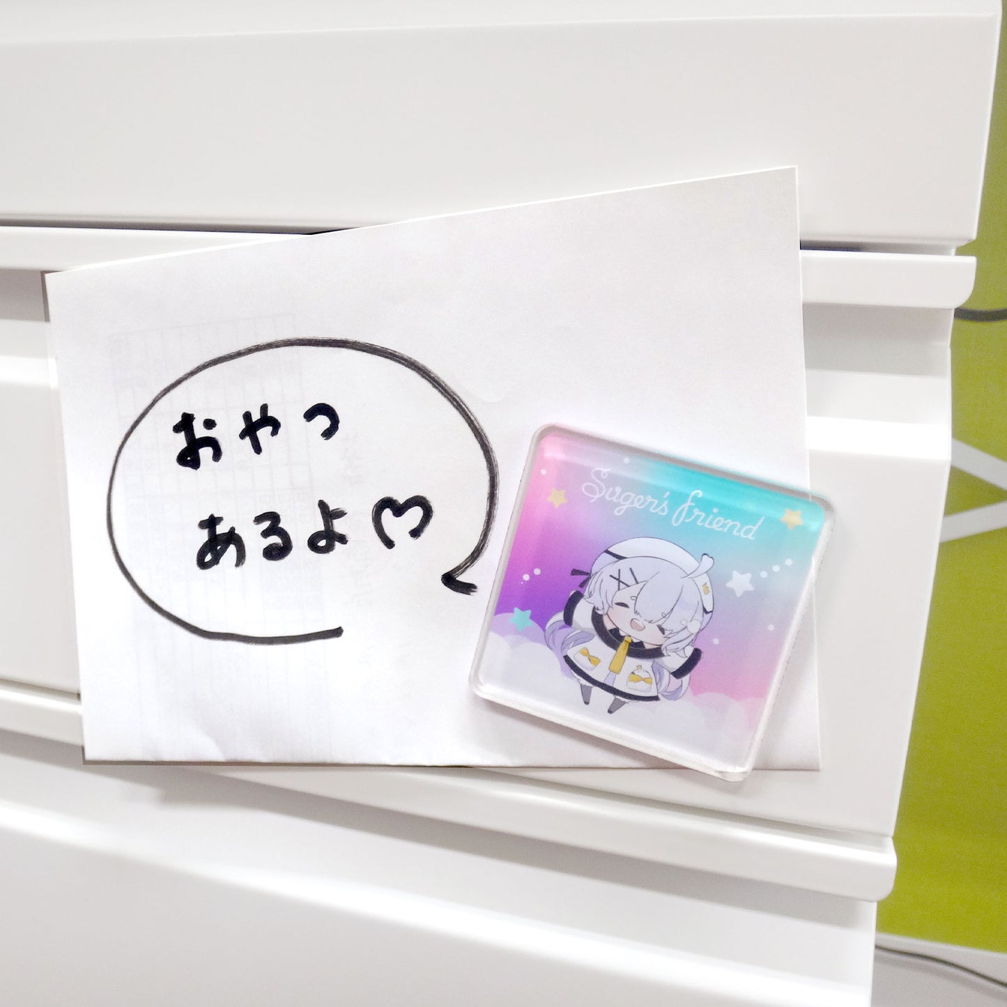 厚口アクリルマグネット 正方形 65mm