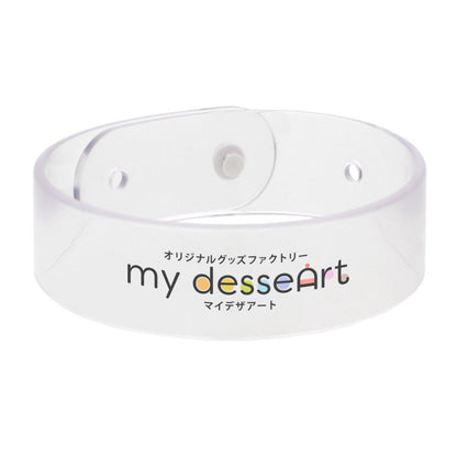 PVC製リストバンド オートグラフバンド クリア XLサイズ