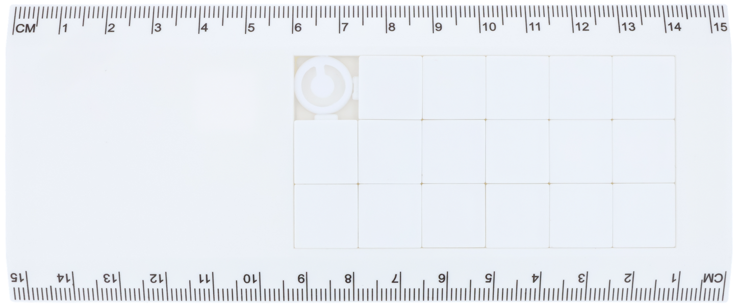 パズル 定規 15cm 白