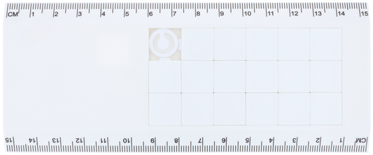 パズル 定規 15cm 白