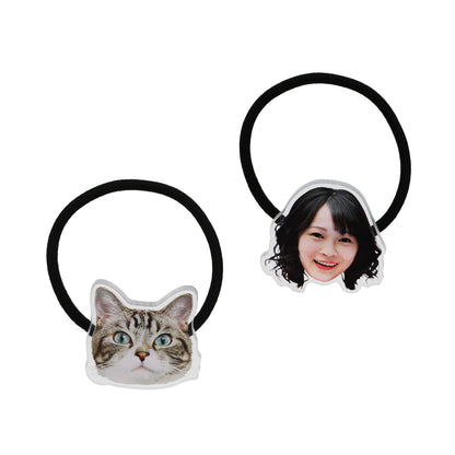 【フリーカット】アクリルヘアゴム 40mm