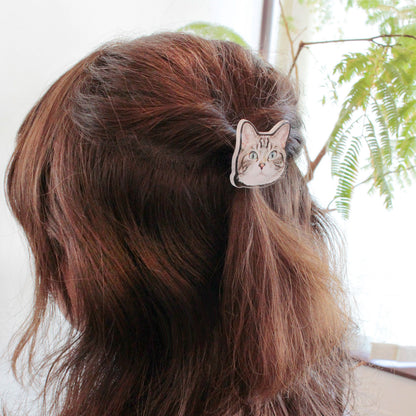 【フリーカット】アクリルヘアゴム 40mm
