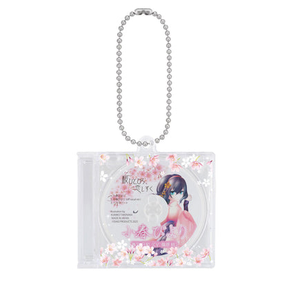 ミニCDケースキーホルダー CD表面・ケース表面プリント