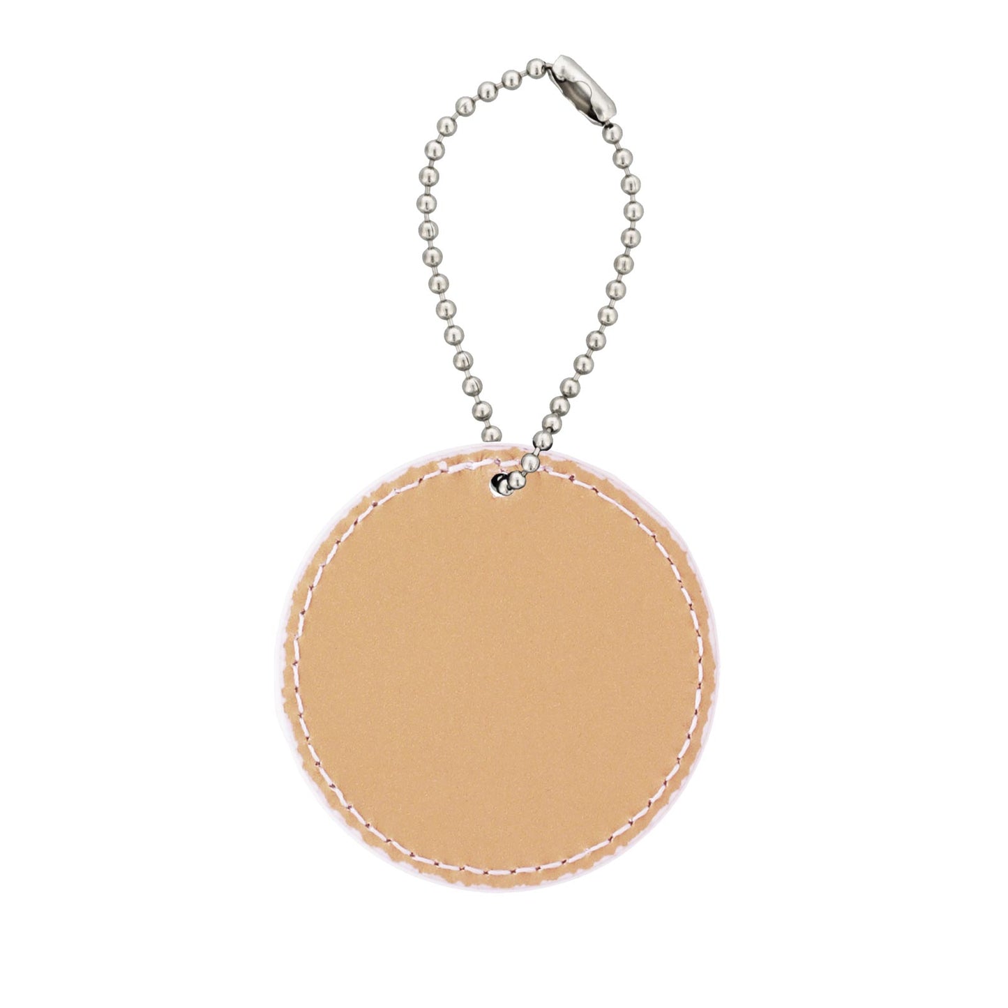 合皮レザー プレートチャーム 丸型（ミラー無し）